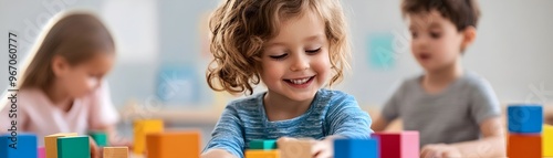 Children Playing Colorful W...