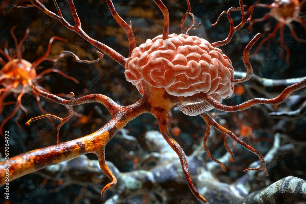 Neural architecture cerebral cortex and neural reaction artistic ...