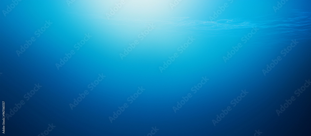 Obraz premium blue gradient transition background, for banner or backdrop design, Ai generated images