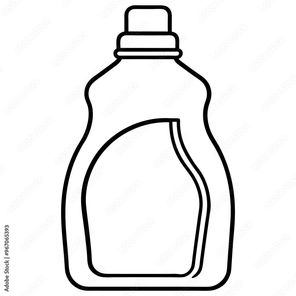 laundry detergent outline coloring book page line art illustration digital drawing