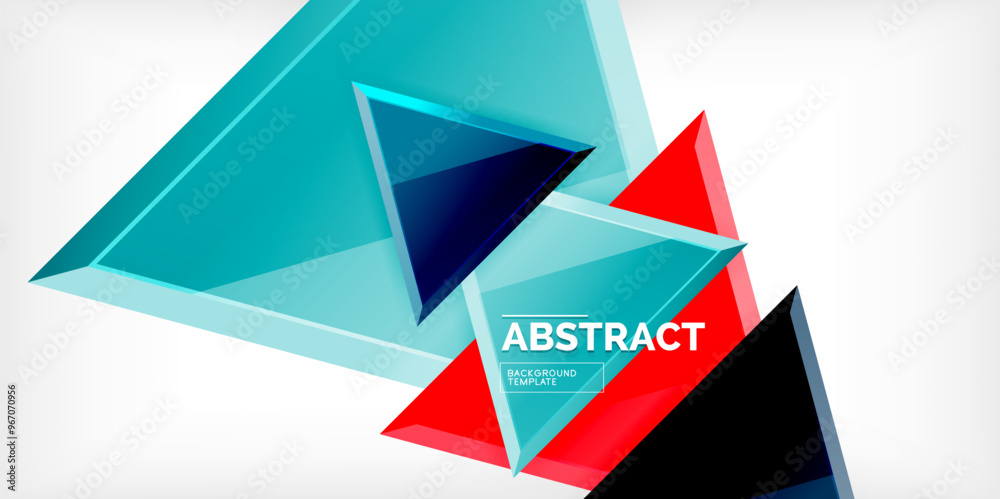 Abstract background - glossy triangles. Vector Illustration For Wallpaper, Banner, Background, Card, Book Illustration, landing page Abstract background - glossy triangles. Vector Illustration For Wallpaper, Banner, Background, Card, Book Illustration, landing page