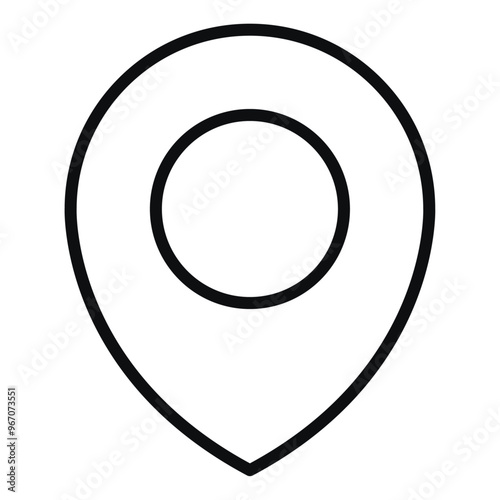 Address location Outline Icon 06