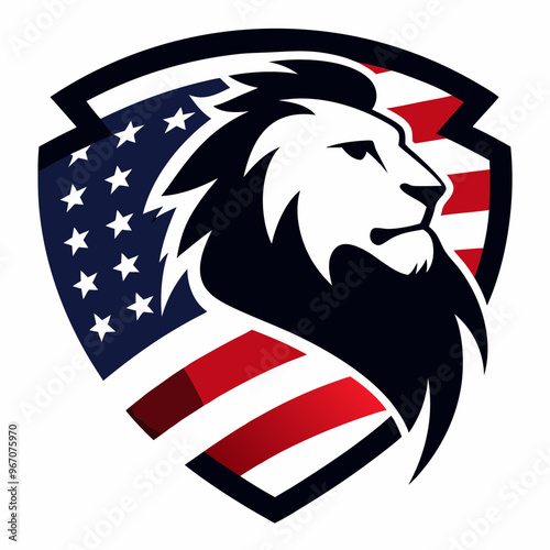 Lions in America campaign vector t-shirt design photo