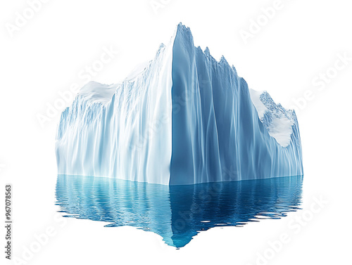 a iceberg in water