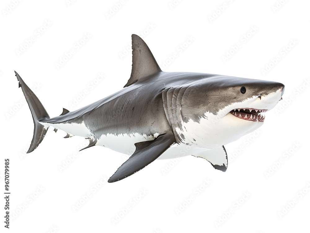 a shark with a white background a shark with a white background