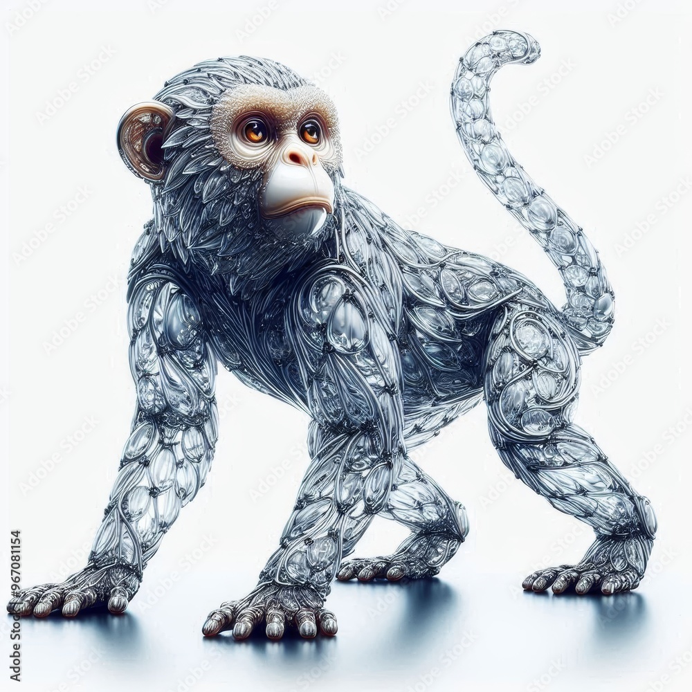 Obraz premium glass monkey