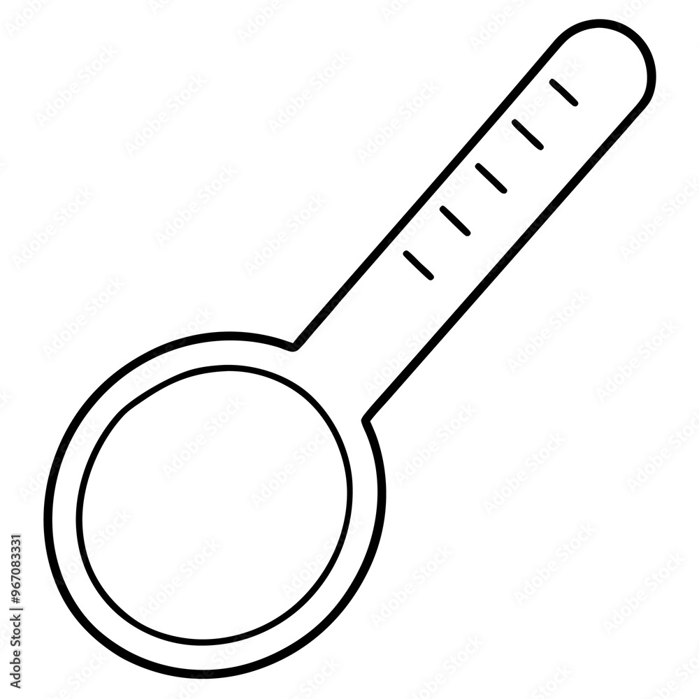 measuring spoon outline coloring book page line art illustration digital drawing measuring spoon outline coloring book page line art illustration digital drawing