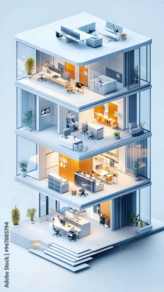 Modern Office Building Interior Design: Floors, Workspace, Contemporary Modern Office Building Interior Design: Floors, Workspace, Contemporary