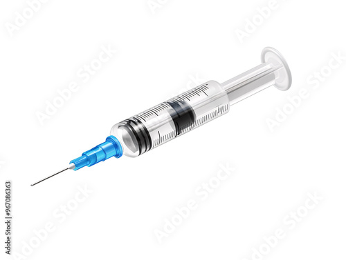 a syringe with a needle