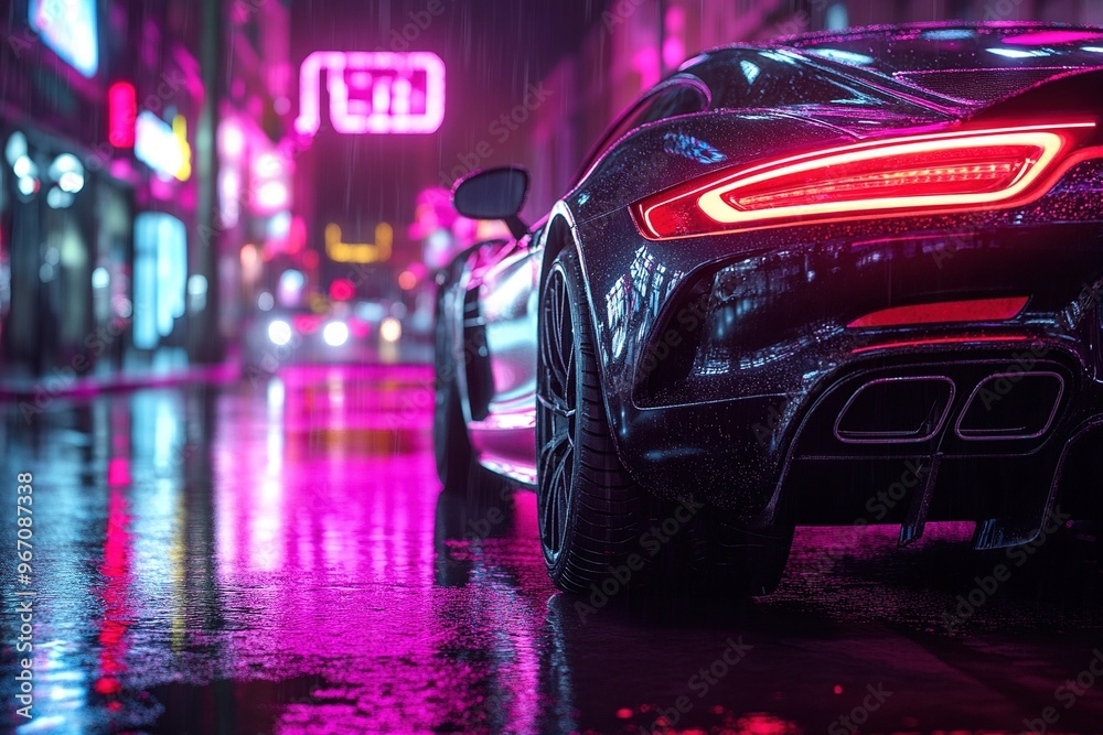 sport car at night