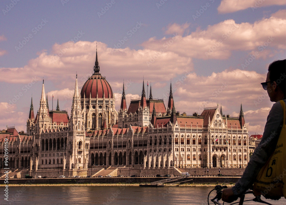 Fototapeta premium parliament, building, budapest, hungary, 
