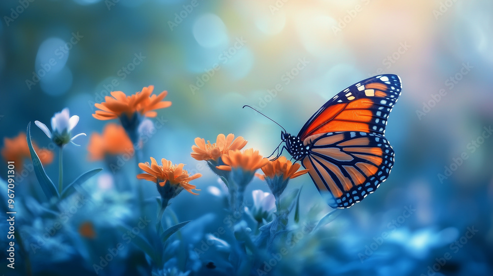 Monarch orange butterfly Monarch orange butterfly