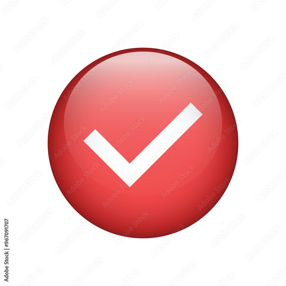 Approval check mark icon isolated on white background. Vector Approval check mark icon isolated on white background. Vector