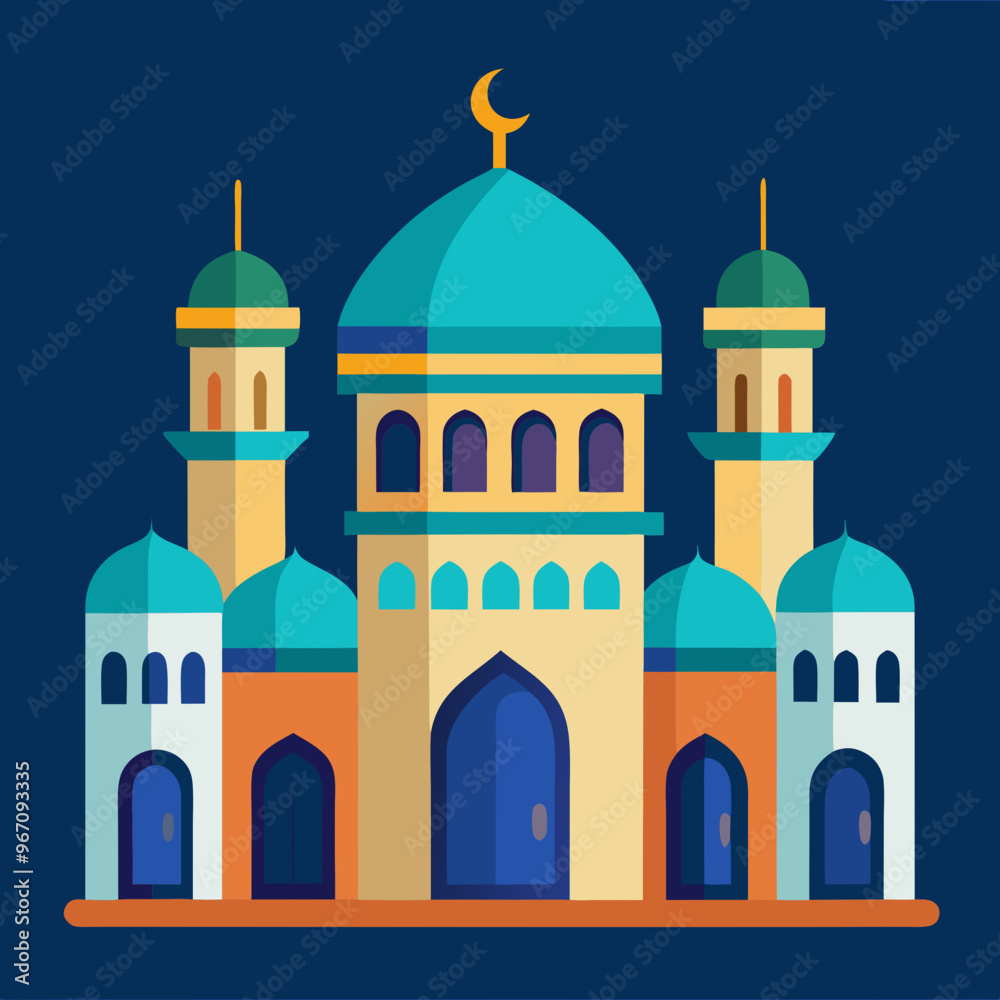 vector illustration of mosque vector illustration of mosque
