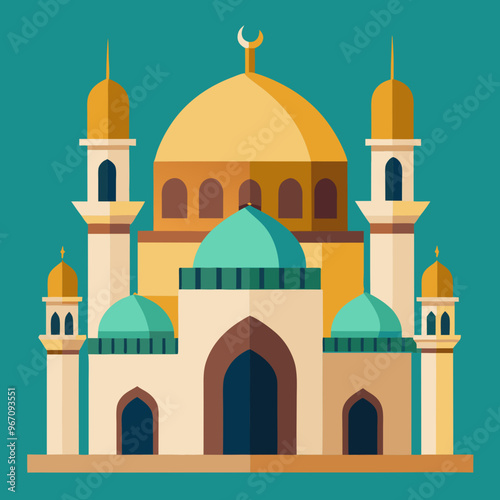 vector illustration of mosque