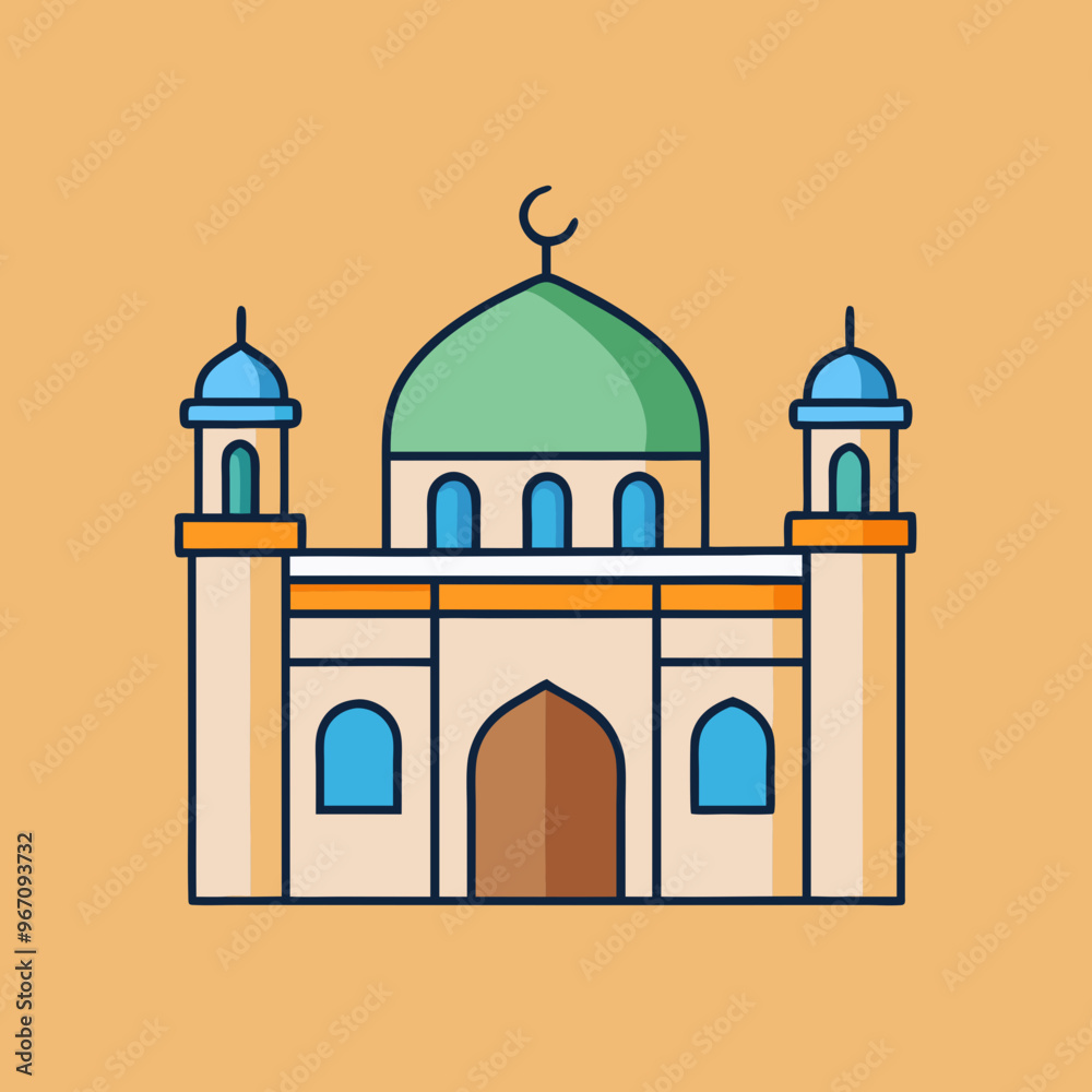 vector illustration of mosque vector illustration of mosque