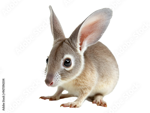 a close up of a rabbit