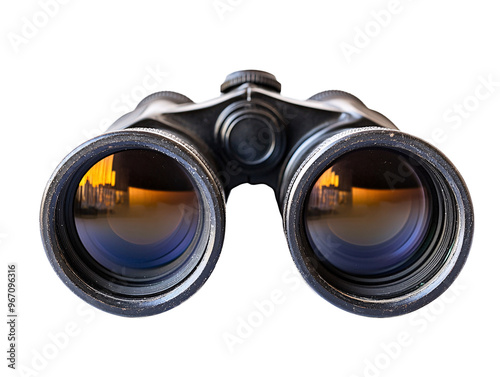 a close up of a binoculars