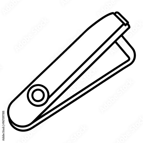 nail clipper outline coloring book page line art illustration digital drawing