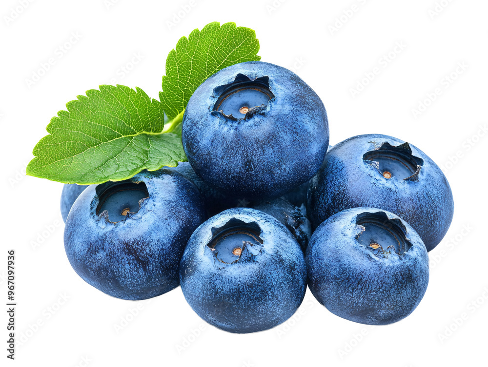 a group of blueberries with leaves a group of blueberries with leaves