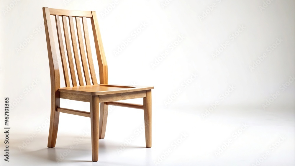 Wooden chair isolated on white background Wooden chair isolated on white background