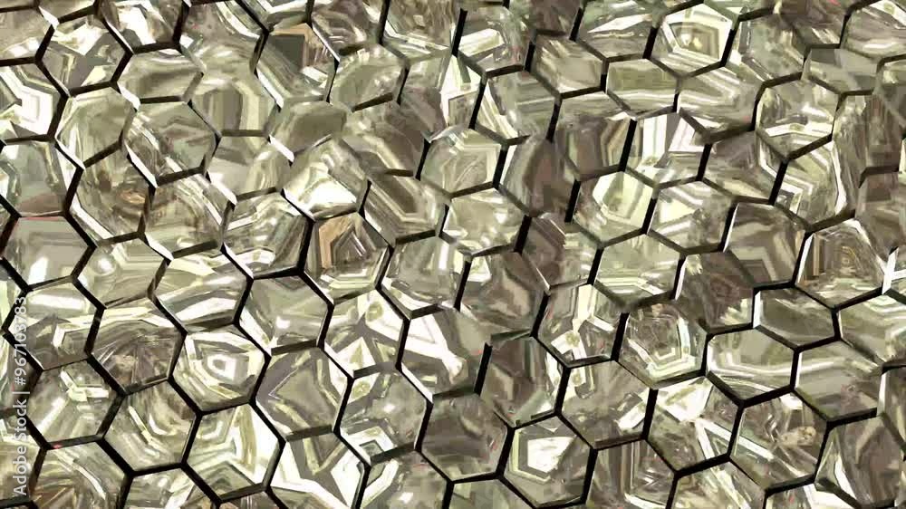 wave hexagon background with trapcode particular.