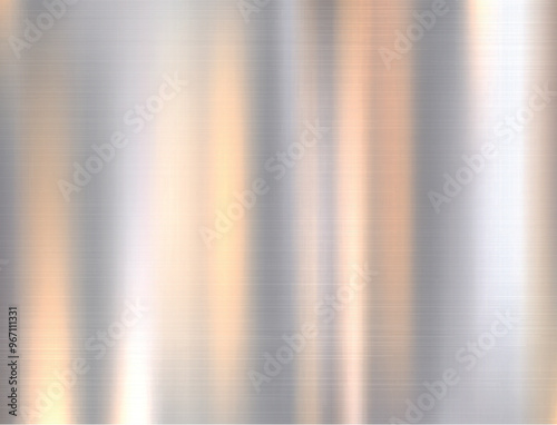 Metal stainless steel surface texture realistic with reflection abstract background . Brushed texture, chrome, steel, aluminum for design concepts, prints, posters, wallpapers. Vector illustration
