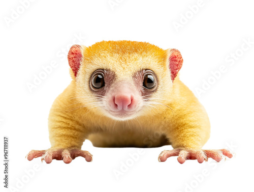 a small furry animal with large eyes photo