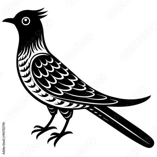 Cuckoo bird vector design 