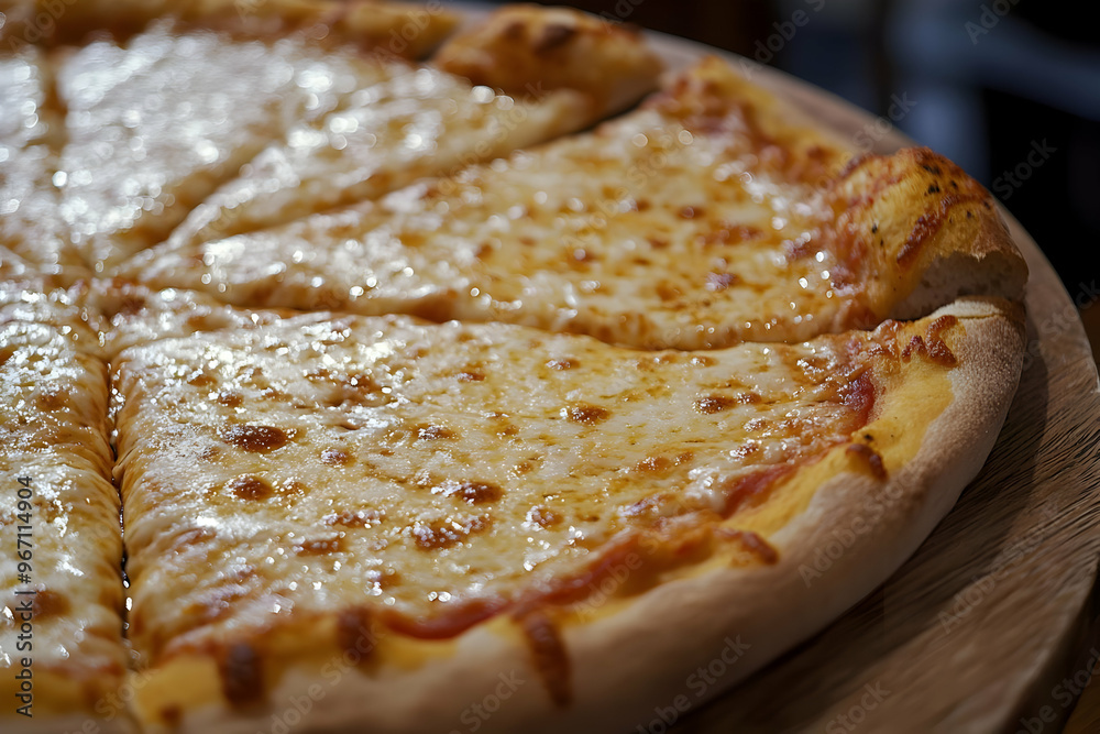 Delicious Cheese Pizza, Freshly Baked and Sliced Delicious Cheese Pizza, Freshly Baked and Sliced
