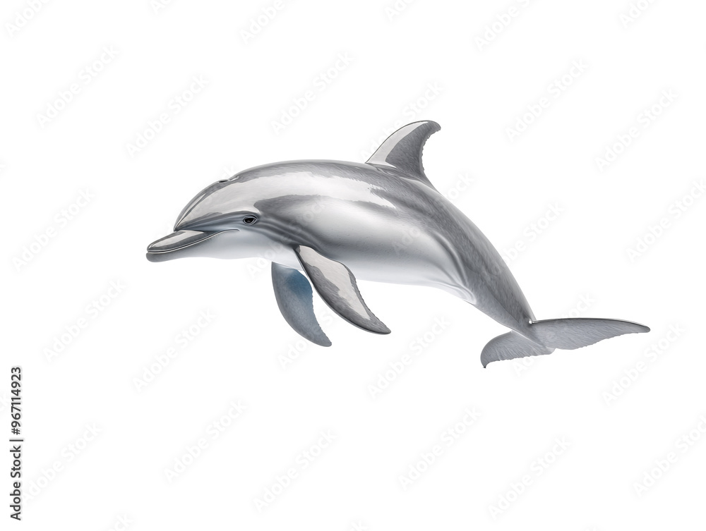a silver dolphin on a white background a silver dolphin on a white background