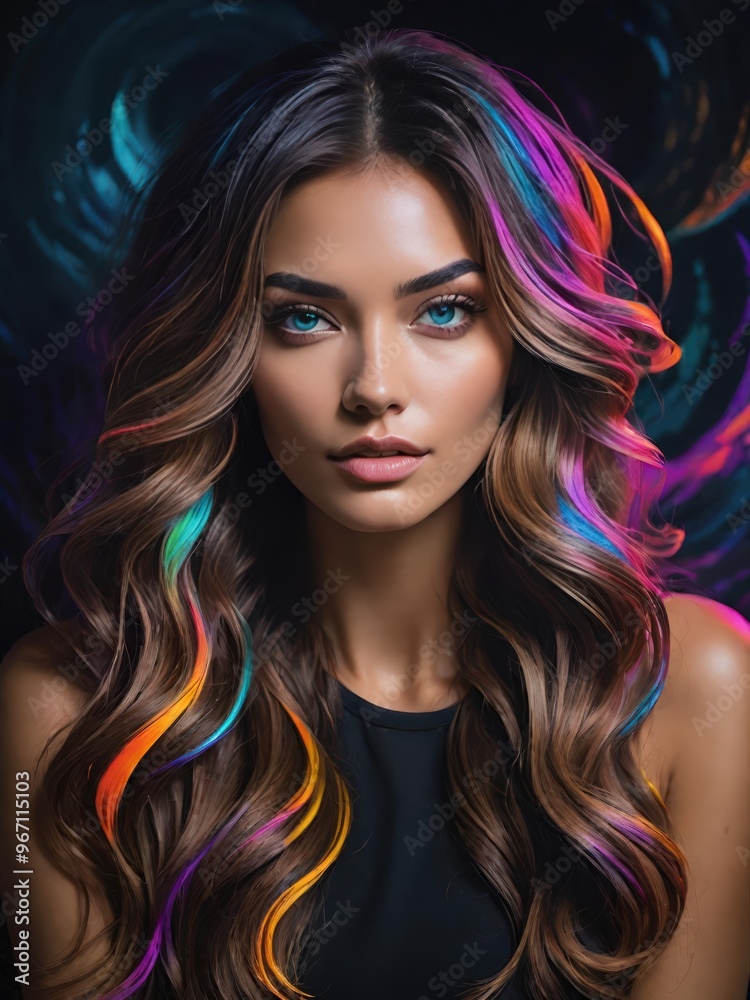 Fototapeta premium モダンでエレガントな女性ポートレート