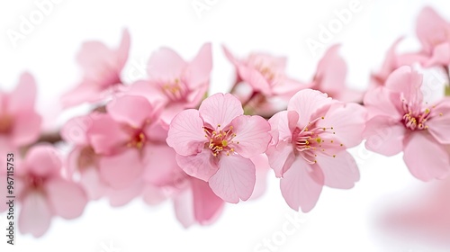 Pink Blossom on Black Background