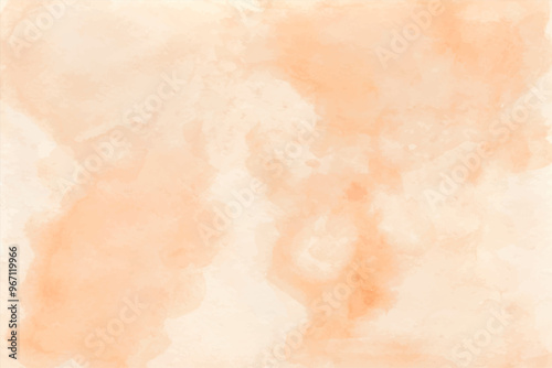 Peach cream abstract watercolor background. Blurred watercolour light texture. Pink nude gradient for cards, and cover designs. Hand drawn illustration for Valentines Day. Peach fuzz color pallet.