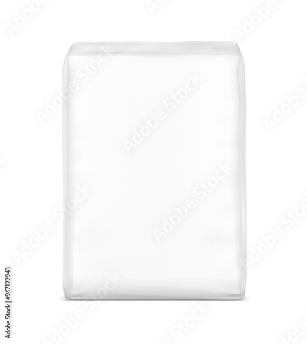 Vertical big heavy bag mockups for chemical products. High realistic vector illustration isolated on white background. Ready for use in presentation, promo, advertising and more. EPS10.