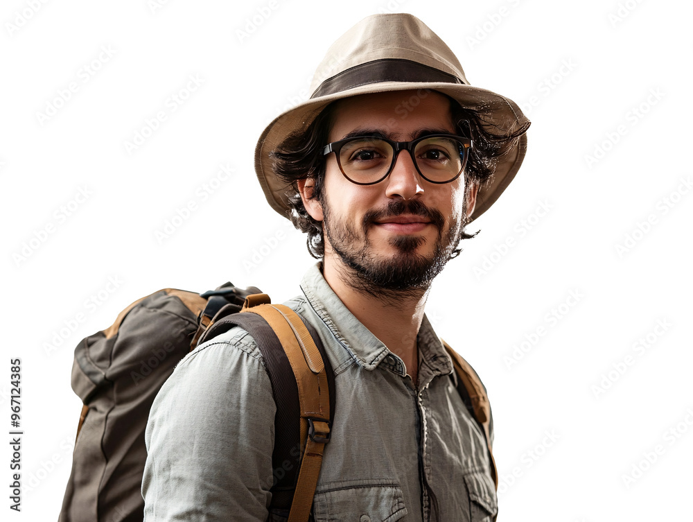 a man wearing a hat and glasses a man wearing a hat and glasses