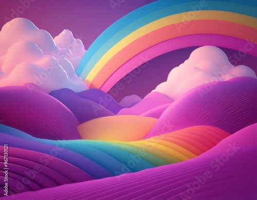 Colorful rainbow background for children
