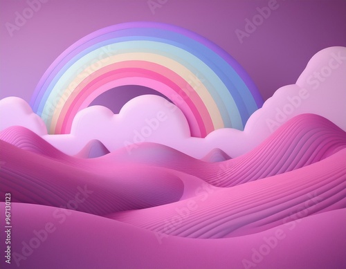 Colorful rainbow background for children