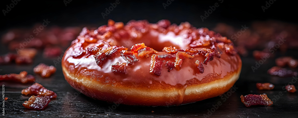 Maple Bacon Donut: Sweet and Savory Treat Maple Bacon Donut: Sweet and Savory Treat