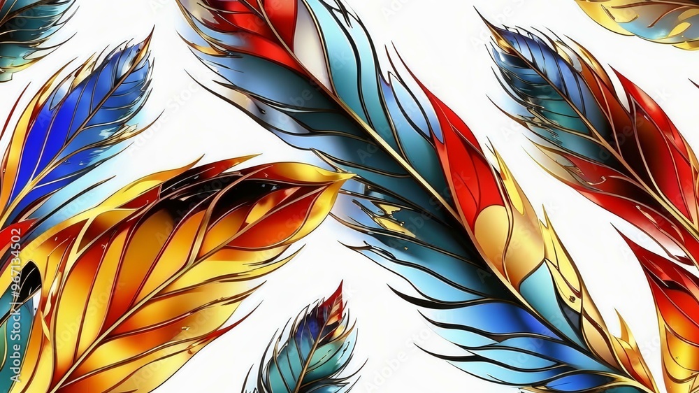 Background from feathers Background from feathers