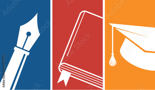 Symbol of education learning school university design