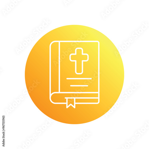 Christianity Book vector icon