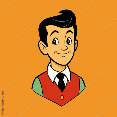 retro man vintage vector illustration