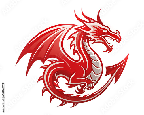 Wallpaper Mural dragon vector icon illustration logo design Torontodigital.ca