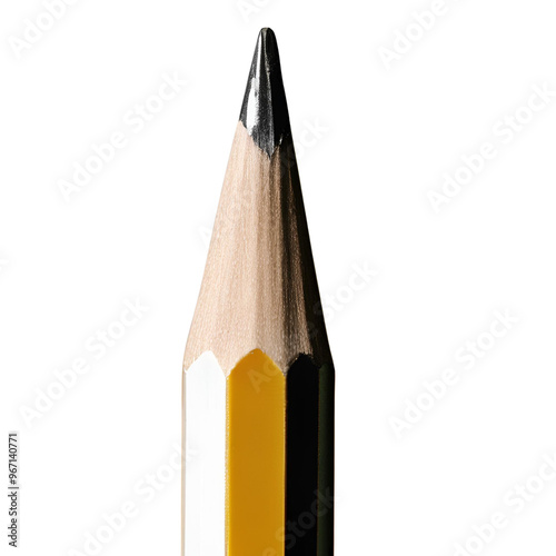 Objects BG remove - a pencil, front view, studio photo (2) photo