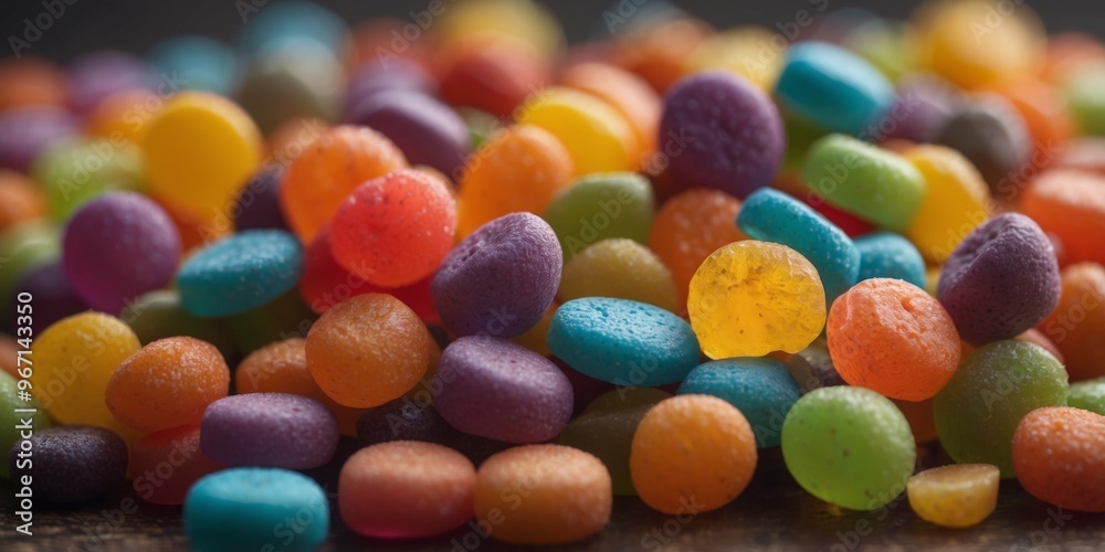 a bunch of mini candy treats with different colors. a bunch of mini candy treats with different colors.