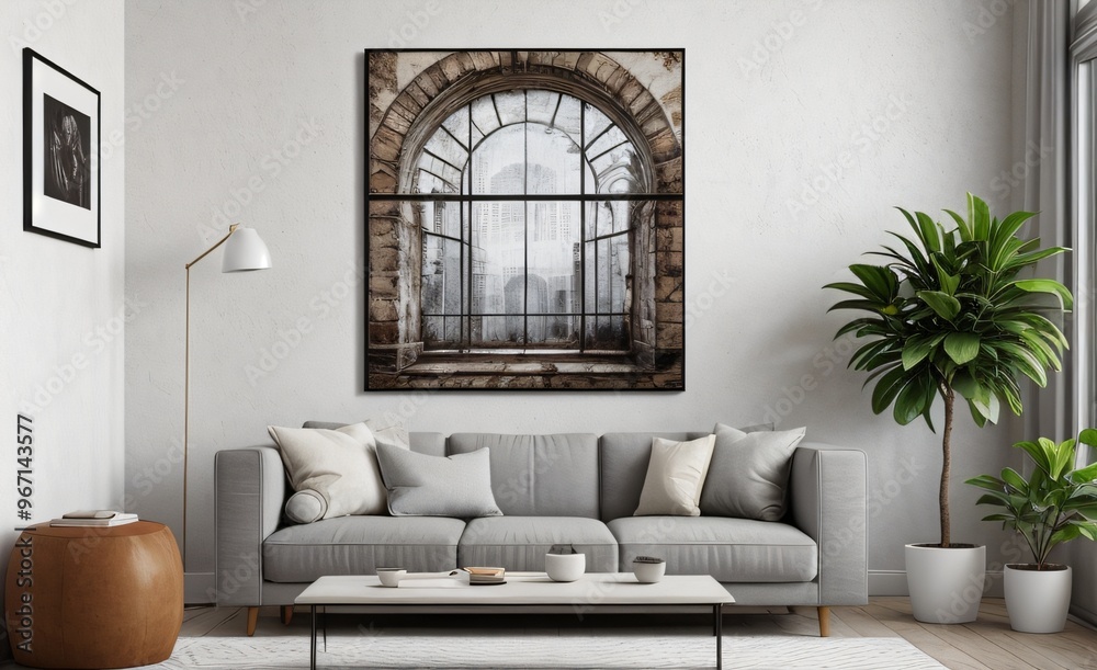 Modern luxury living room with elegant decor and minimalistic design.. Modern luxury living room with elegant decor and minimalistic design..