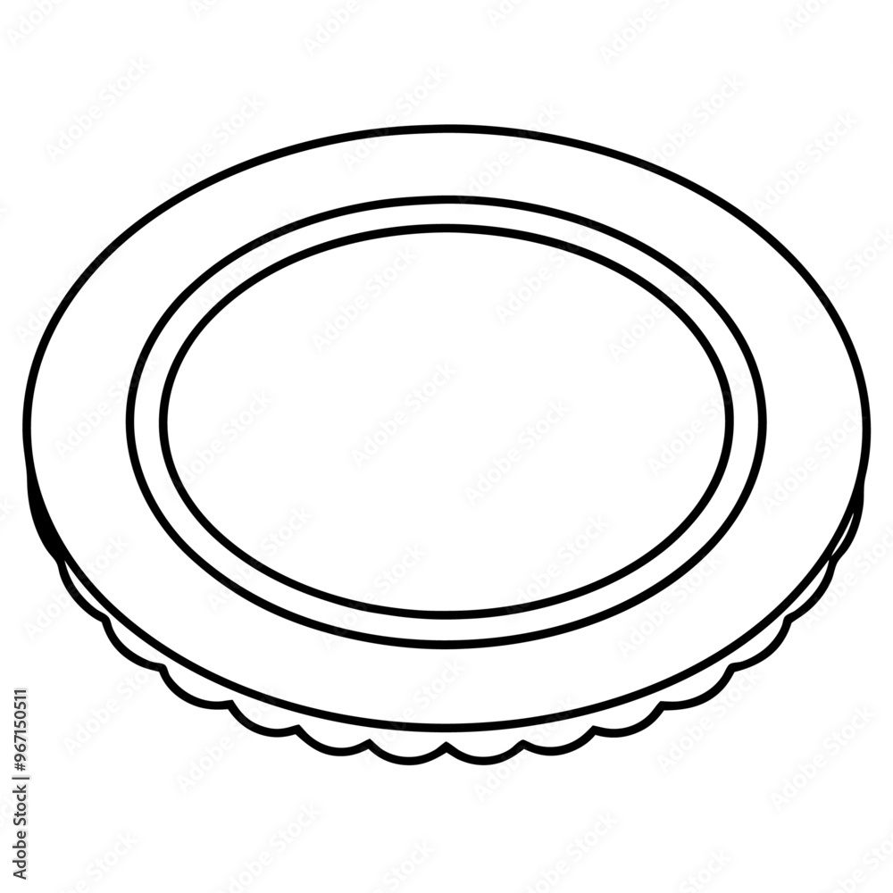 plate outline coloring book page line art illustration digital drawing plate outline coloring book page line art illustration digital drawing