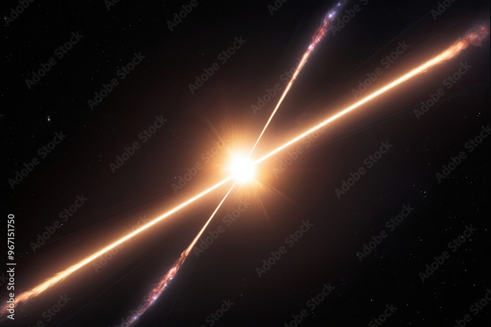 Stunning Glowing Supernova Display with Bright Pulsating Light Arcs in Dark Space Stunning Glowing Supernova Display with Bright Pulsating Light Arcs in Dark Space