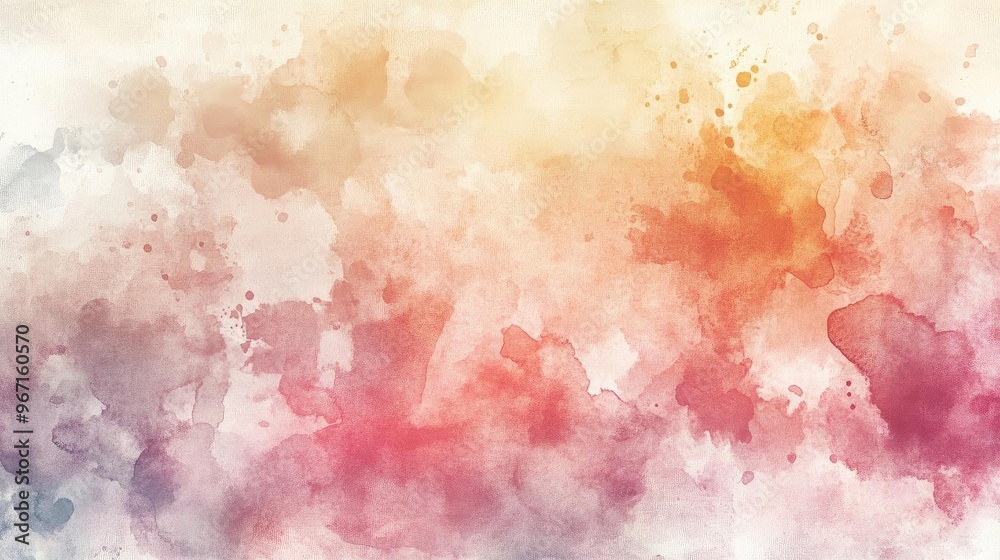Fototapeta premium A vibrant watercolor background showcasing an artistic blend of warm and cool hues, perfect for creative projects and designs.